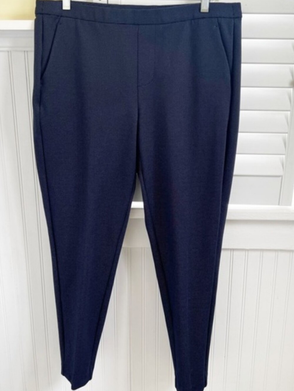 Liverpool Pull On Trouser - Navy Blue & White Size 14 / 32